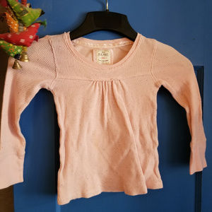 Old Navy long sleeve pink fleck pique sz XS